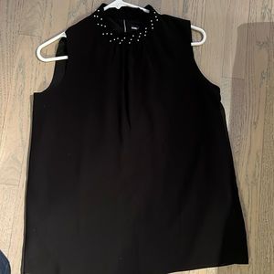 NWOT Karl Lagerfeld sleeveless top with pearls size XS